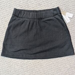Natural Reflections Medium Women's Skort Grey Waffle New With Tags
